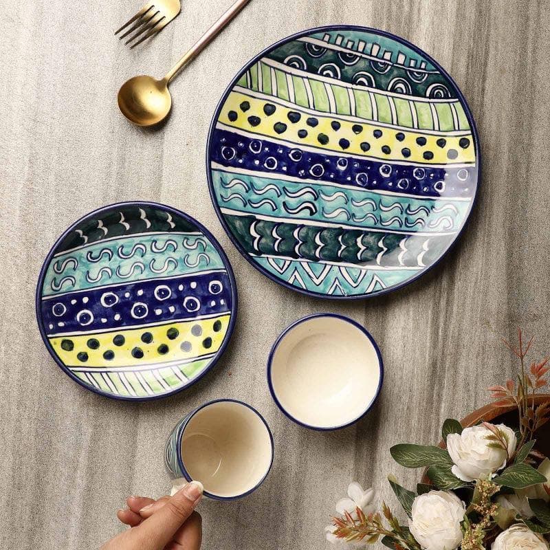 Dinner Set - Safira Rain Dinner Set With Mug