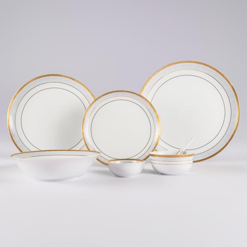 Buy Sleek Serenity Dinner Set - 33 Piece Set Dinner Set from Vaaree