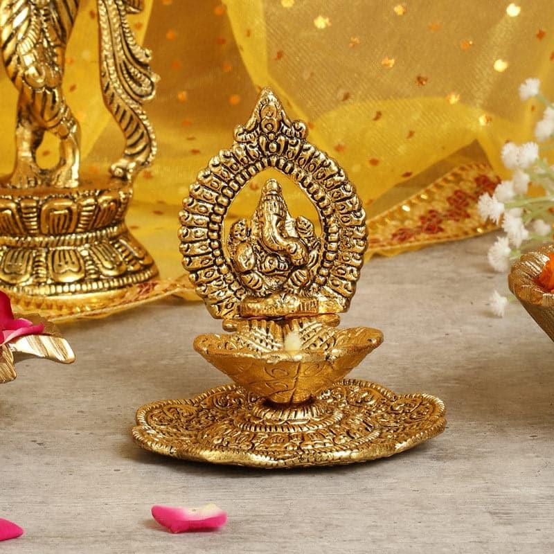 Buy Ganpati Ji Aluminium Diya Diyas from Vaaree