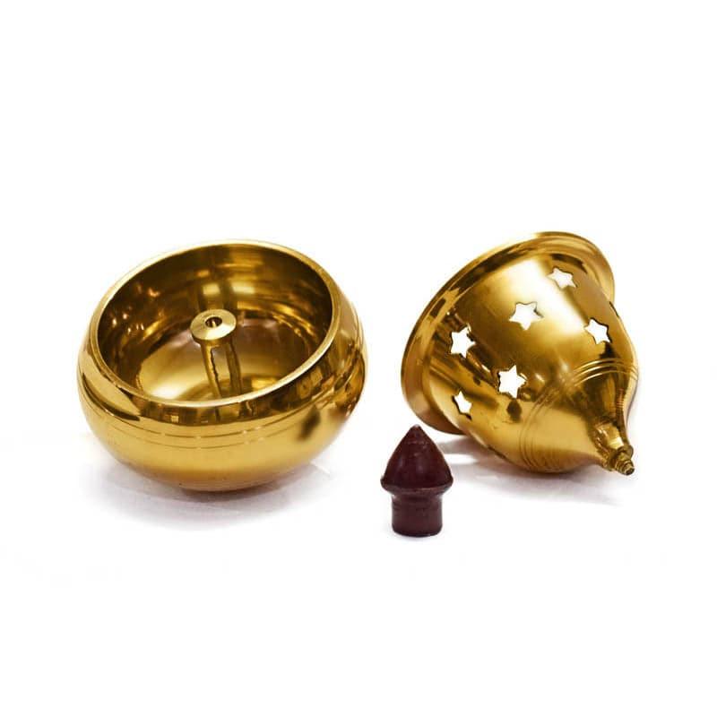 Buy Akhand Aarti Brass Diya - Large Diyas from Vaaree