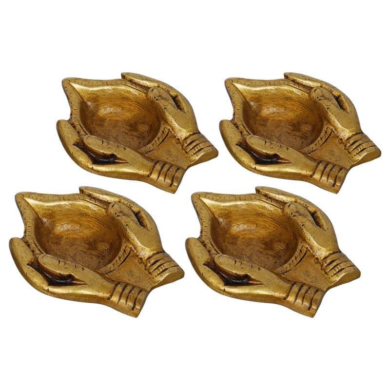 Buy Barga Ethnic Diya - Set Of Four Diyas from Vaaree