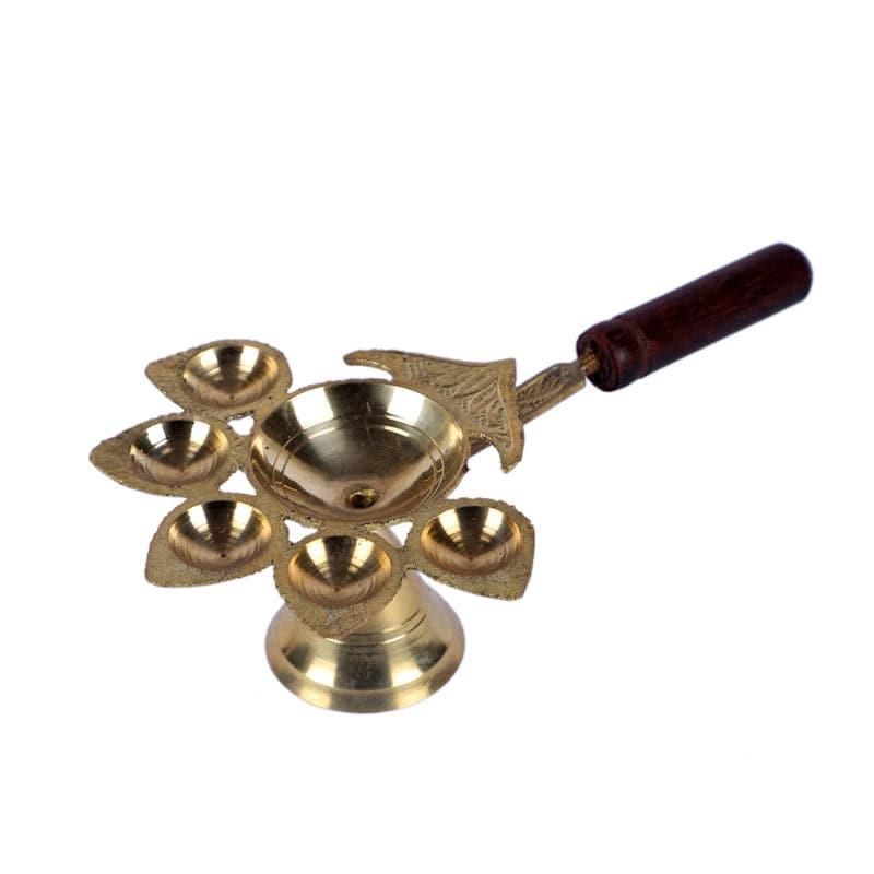 Buy Brass Panch Aarti Diyas from Vaaree