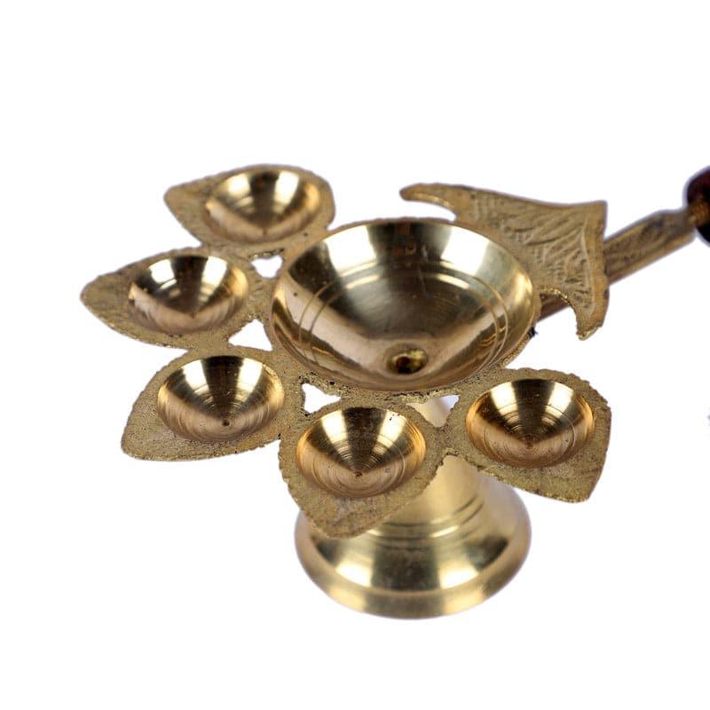 Buy Brass Panch Aarti Diyas from Vaaree