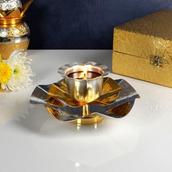 Buy Brass Phool Diya Diyas from Vaaree