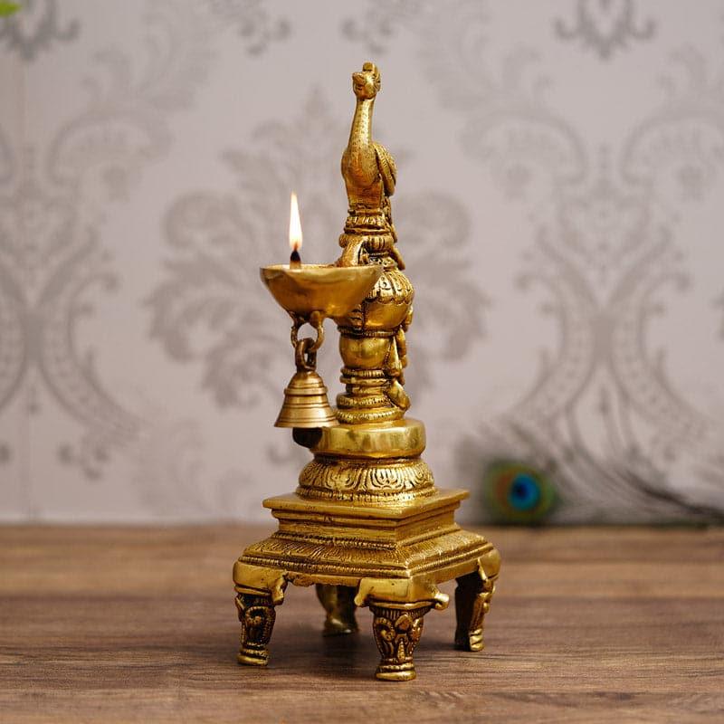 Buy Brass Samera Diya With Bell Diyas from Vaaree