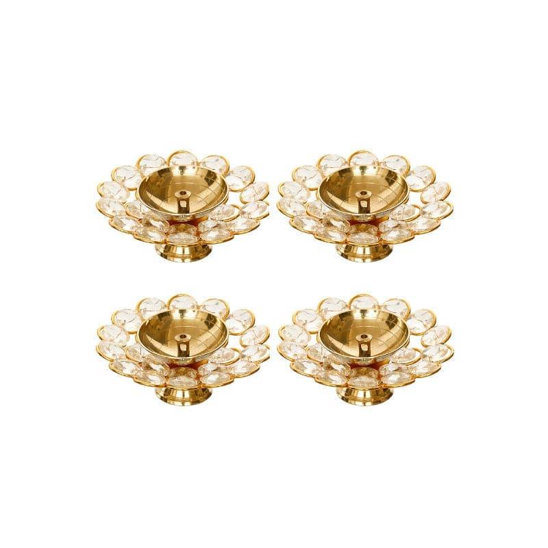 Buy Chandana Crystal Diya - Set Of Four Diyas from Vaaree