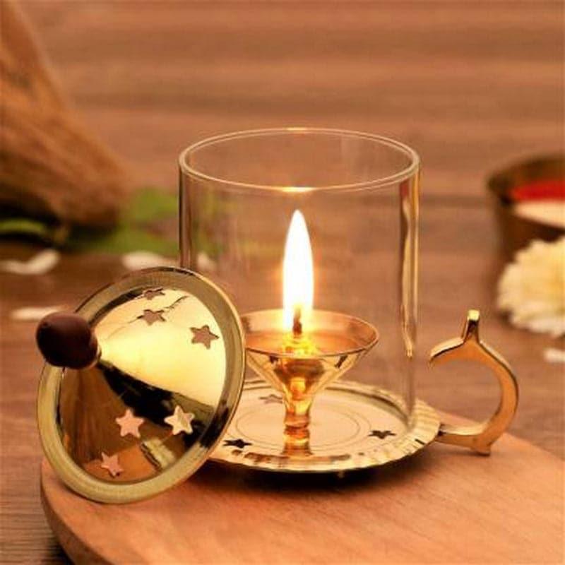 Buy Dalaja Brass Diya - Large Diyas from Vaaree