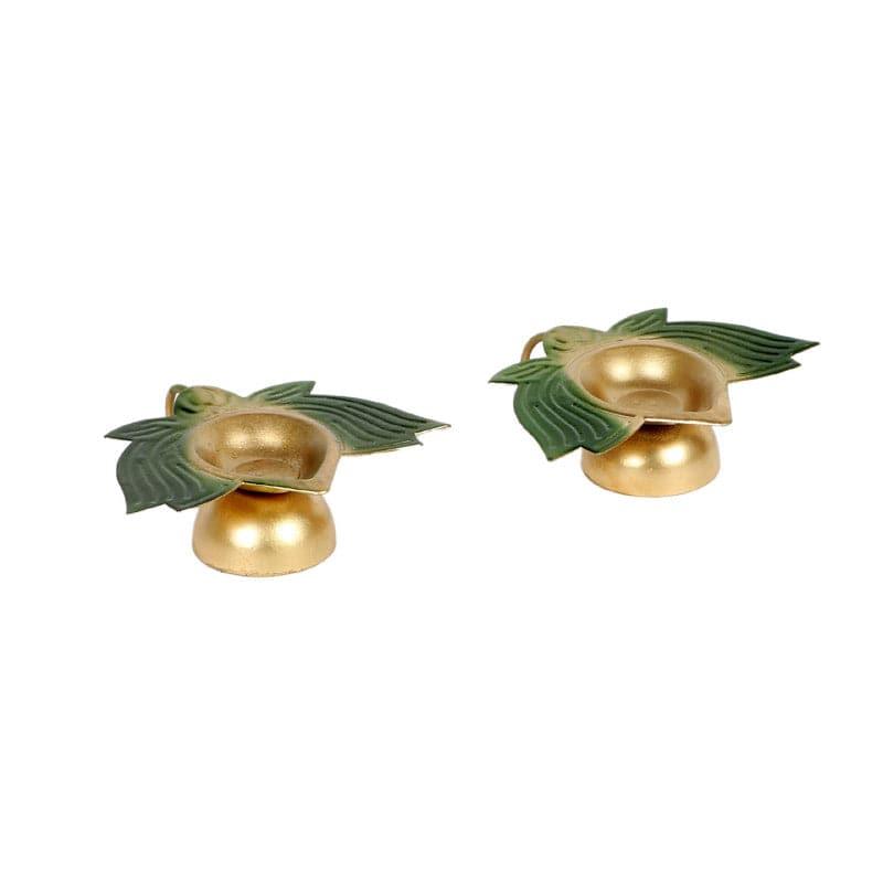 Buy Damora Tealight Holder - Set Of Two Diyas from Vaaree