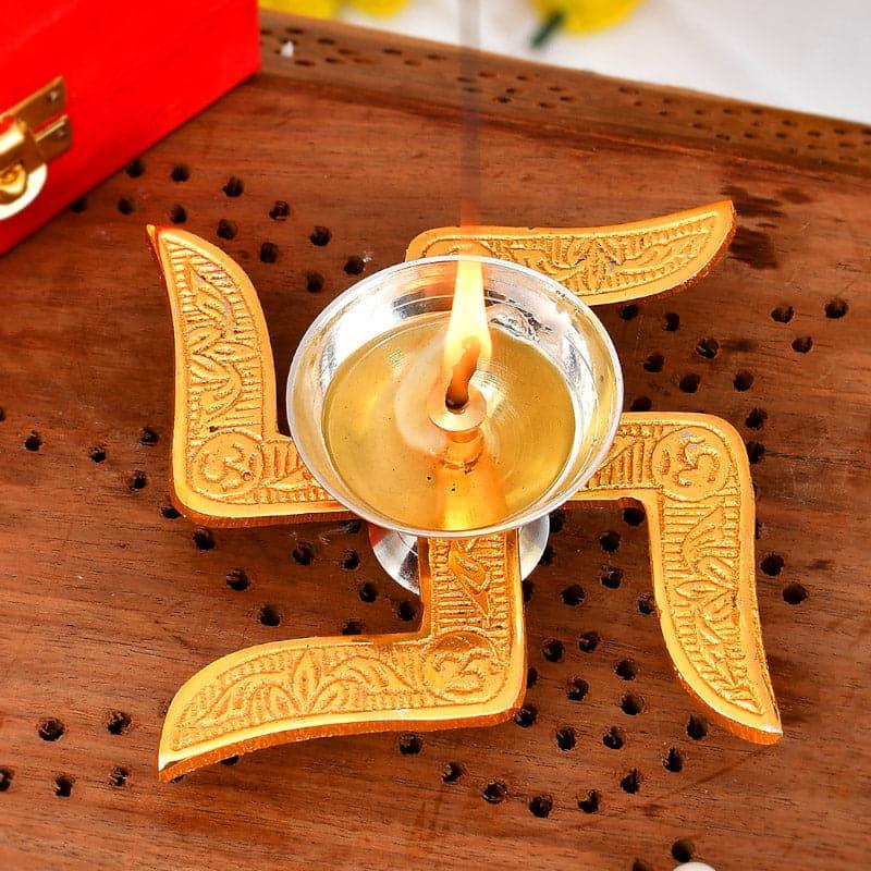 Buy Divine Swastika Diya Diyas from Vaaree