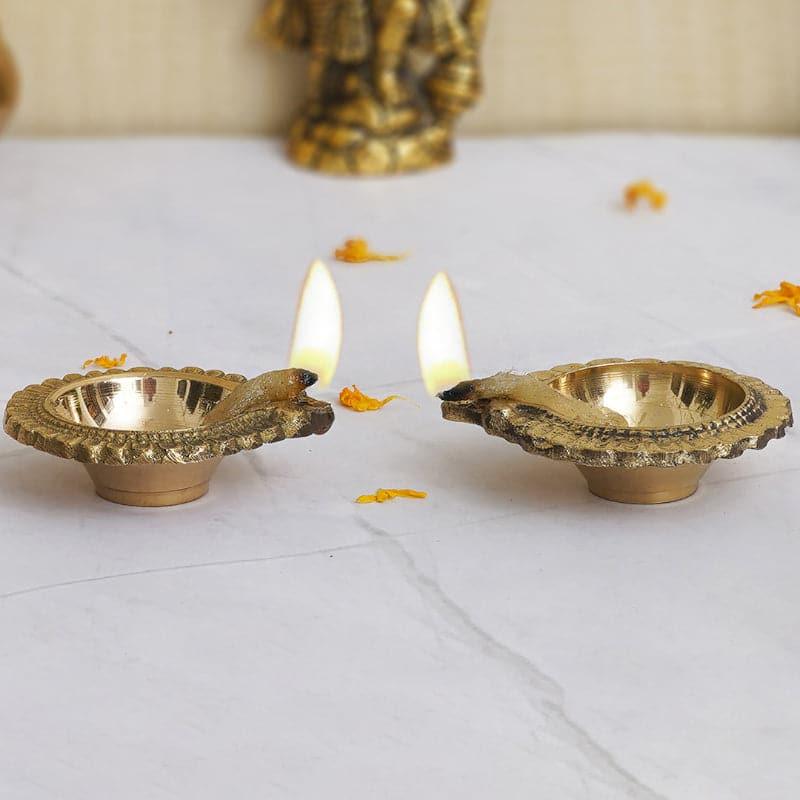 Buy Dyota Decorative Diya - Set Of Two Diyas from Vaaree