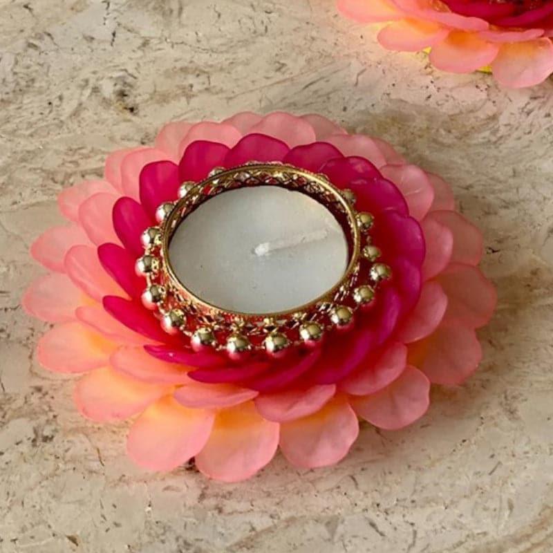 Buy Festive Lotus Bloom Diya - Set Of Two Diyas from Vaaree