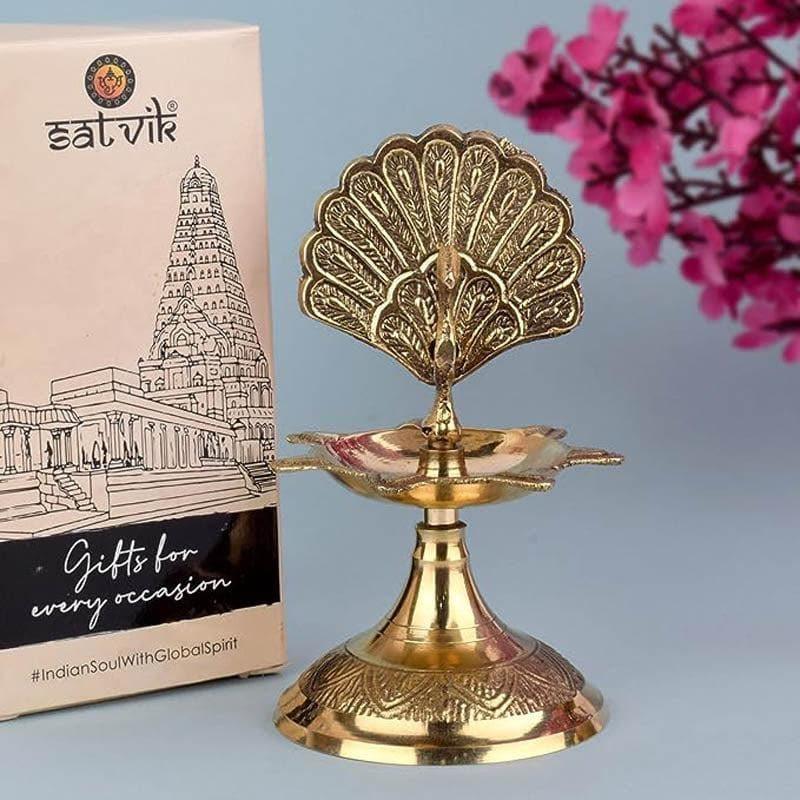 Buy Flying Mayoor Brass Diya Diyas from Vaaree