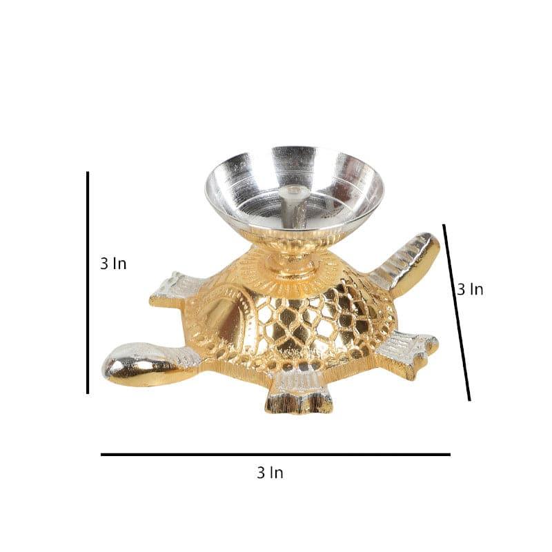 Buy Golden Tortoise Akhand Diya Diyas from Vaaree