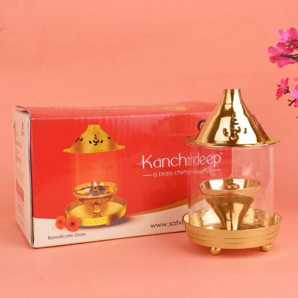 Buy Kanchan Brass Akhand Diya - Large Diyas from Vaaree