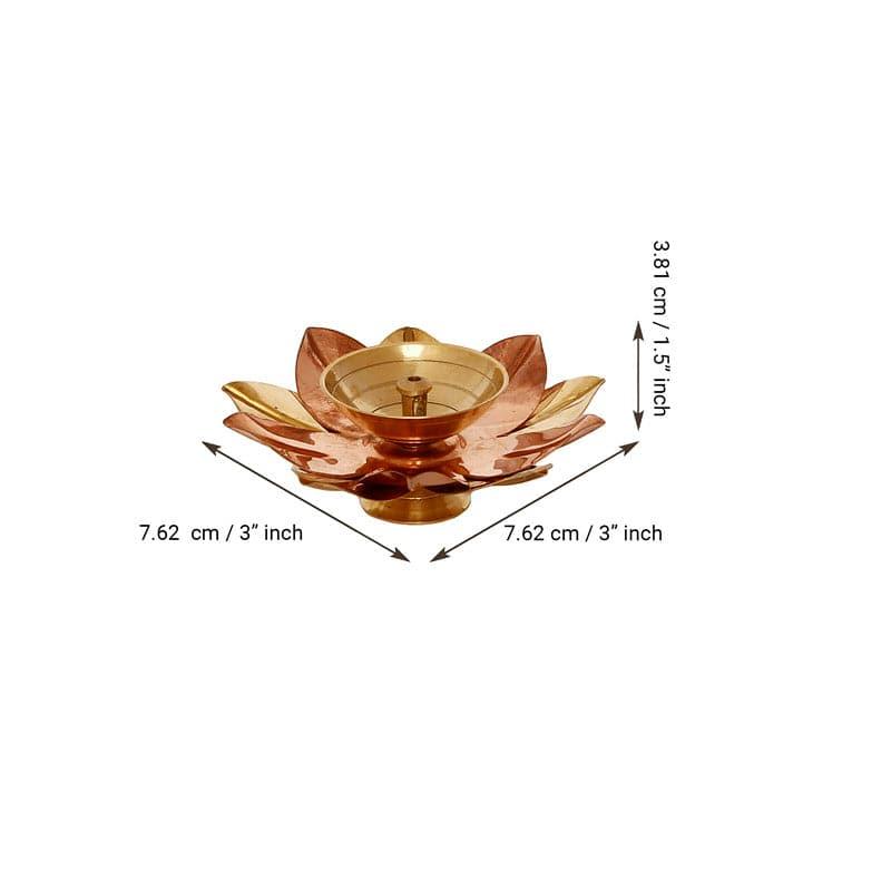 Buy Lotus Bloom Brass Diya Diyas from Vaaree