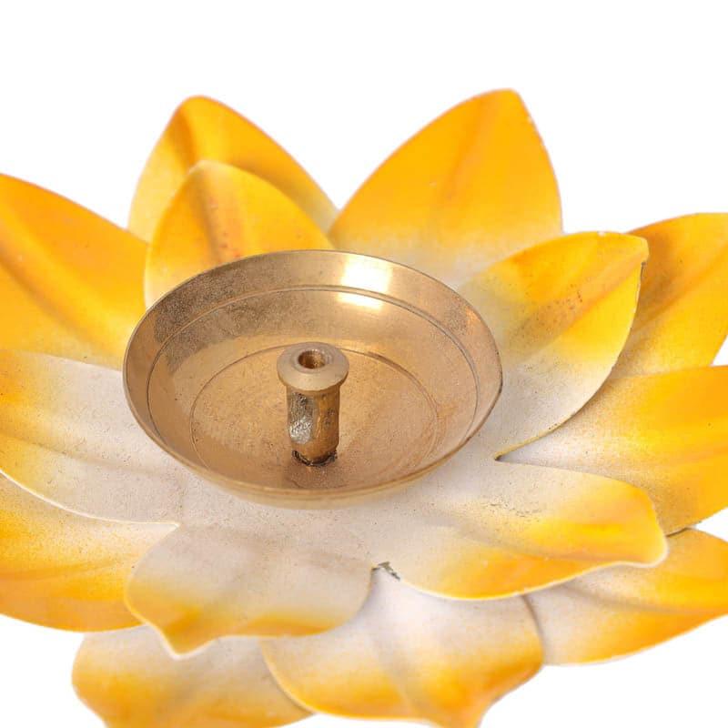 Diyas - Lotus Diyas (Pink & Yellow) - Set Of Two