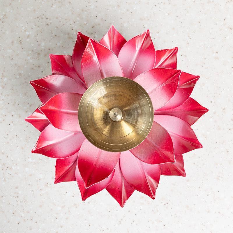 Buy Lotus Kuber Diya - Pink Diyas from Vaaree