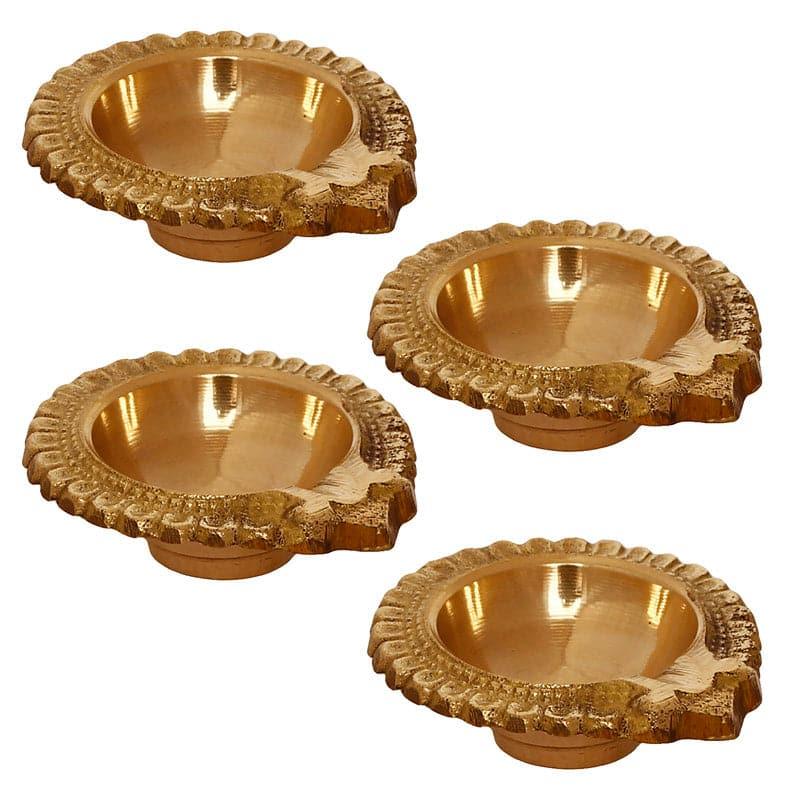 Buy Mastara Brass Diya - Set Of Four Diyas from Vaaree