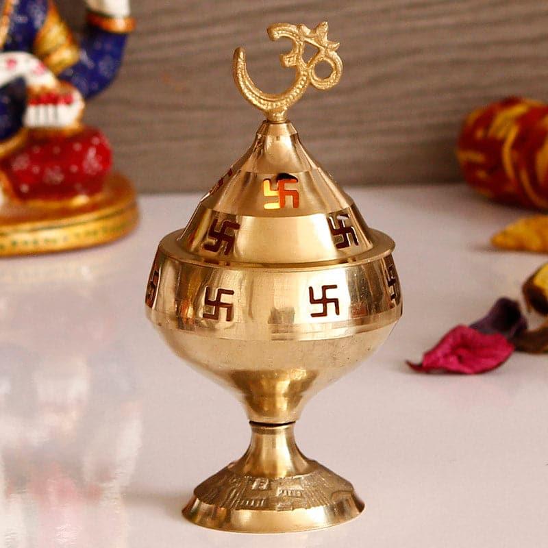 Buy Om Swastik Brass Diya Diyas from Vaaree