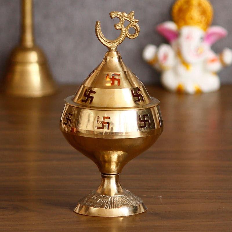 Buy Om Swastik Brass Diya Diyas from Vaaree