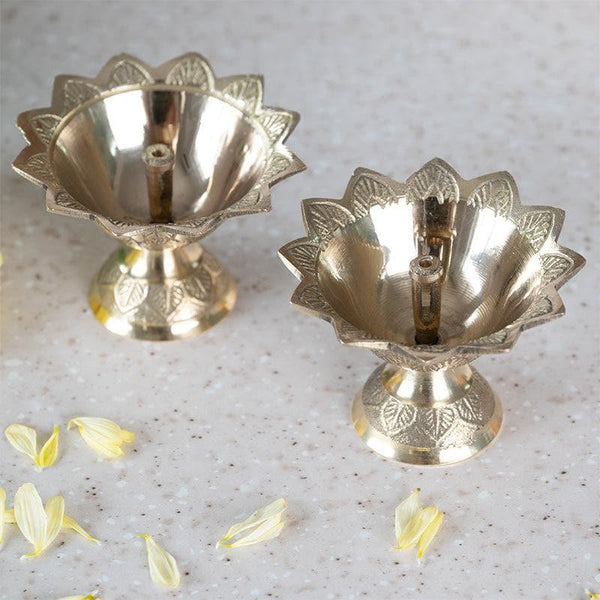 Buy Prada Decorative Diya - Set Of Two Diyas from Vaaree