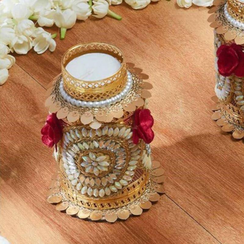 Buy Diyas - Pushpa Festive Diya - Set Of Two at Vaaree online
