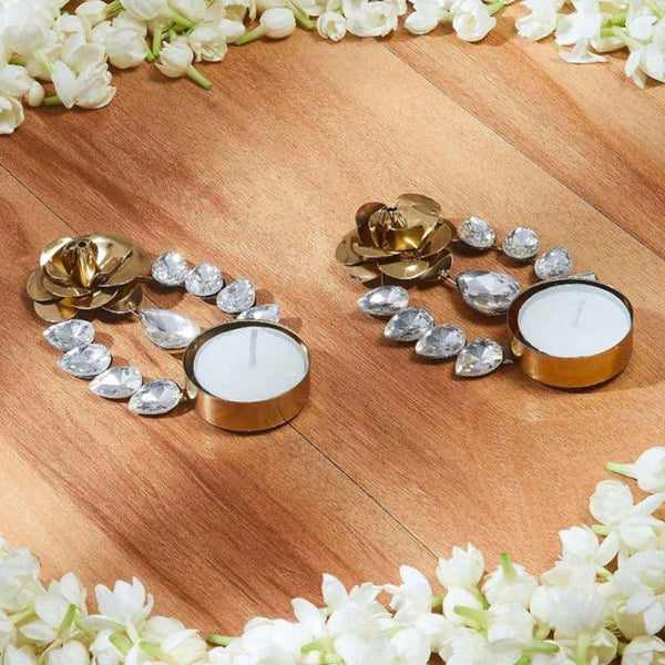 Buy Diyas - Thamara Festive Diya - Set Of Two at Vaaree online