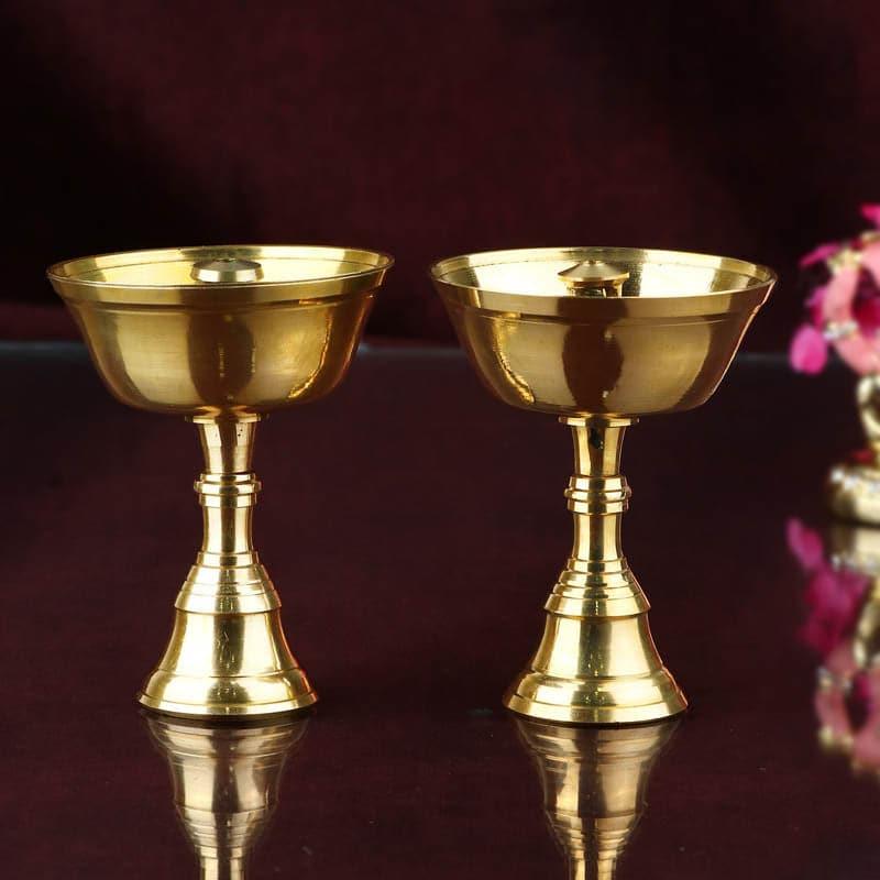 Buy Tibetan Brass Lamp Diyas from Vaaree