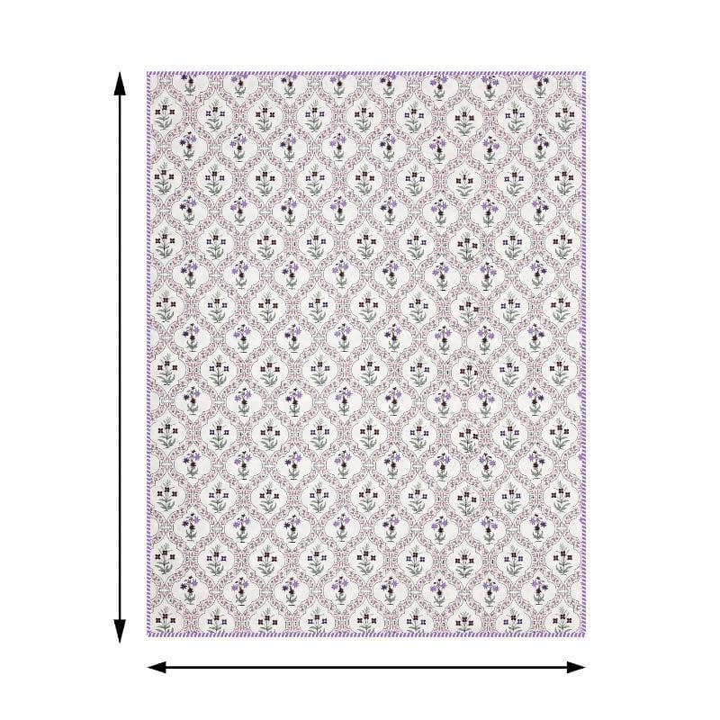 Buy Aanya Floral Printed Dohar - Purple Dohars from Vaaree