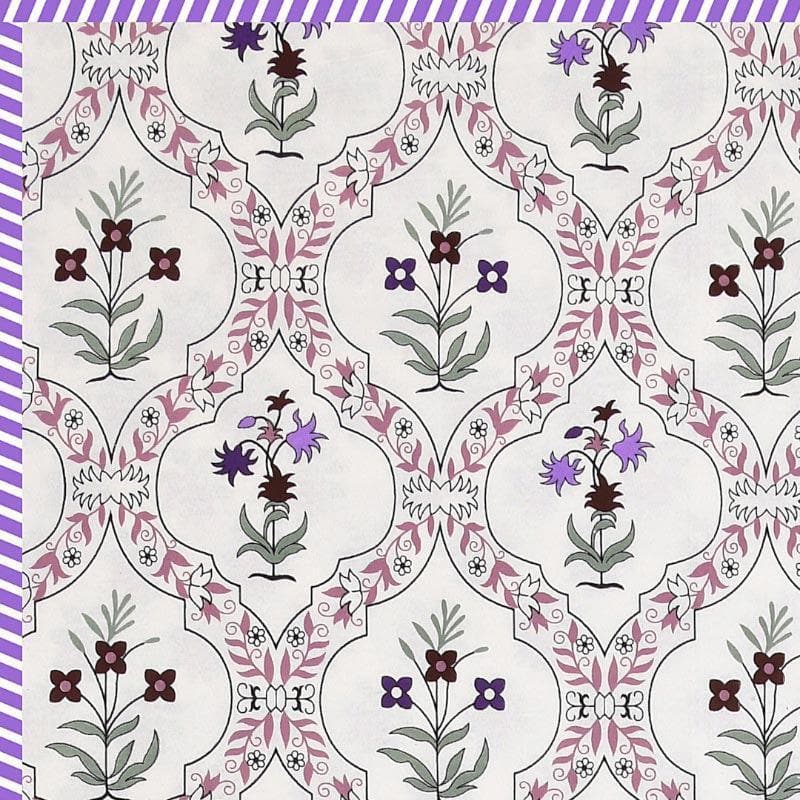Dohars - Aanya Floral Printed Dohar - Purple