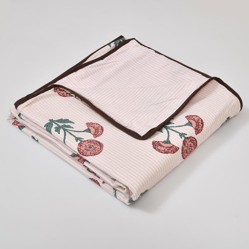 Buy Dohars - Buta Printed Dohar (Pink) - Set Of Two at Vaaree online