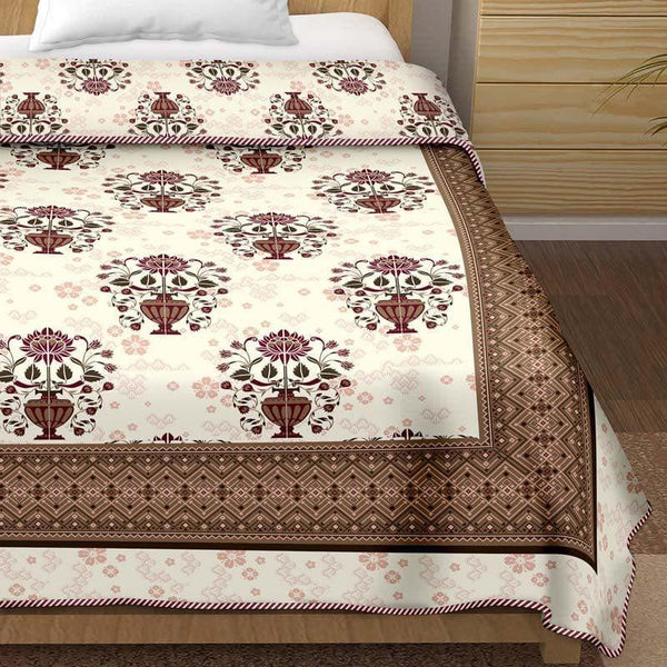 Buy Charbagh Blooming Dohar - Dark Brown Dohars from Vaaree