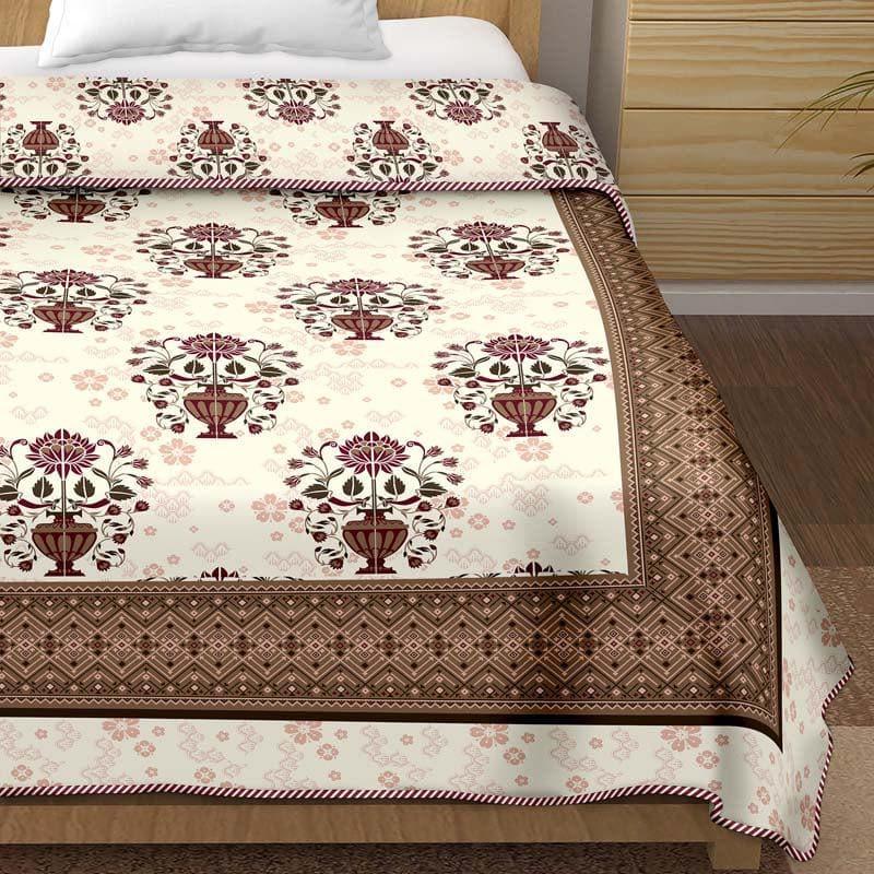 Buy Charbagh Blooming Dohar - Dark Brown Dohars from Vaaree