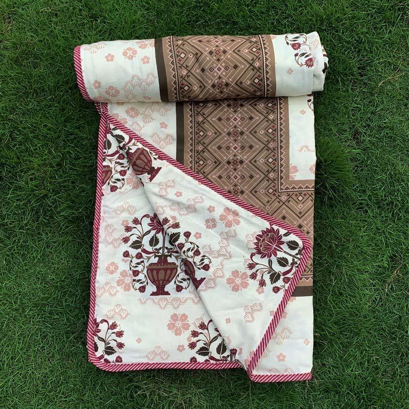 Buy Charbagh Blooming Dohar - Dark Brown Dohars from Vaaree