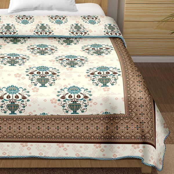 Buy Charbagh Blooming Dohar - Teal Dohars from Vaaree