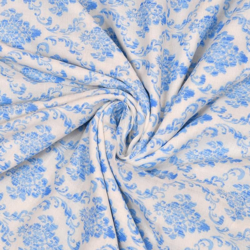 Buy Maximo Floral Dohar - Blue Dohars from Vaaree