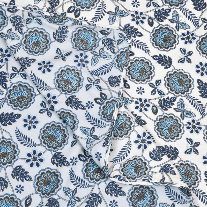 Buy Miksha Floral Printed Dohar - Blue Dohars from Vaaree