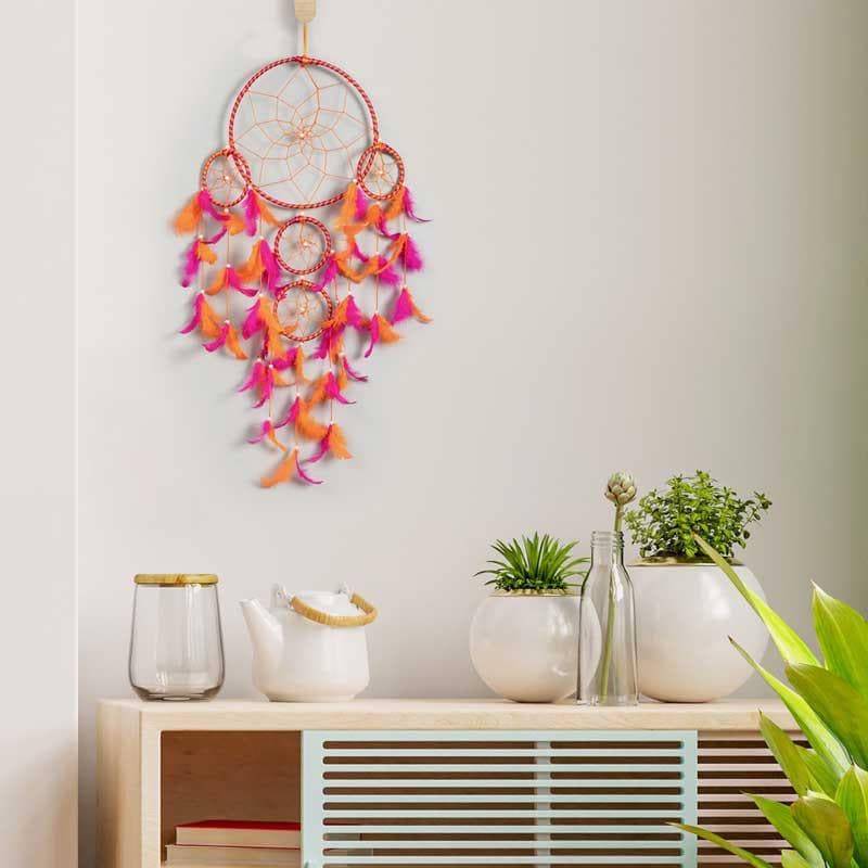 Buy Bohemian Passion Dreamcatcher - Pink Dreamcatchers from Vaaree