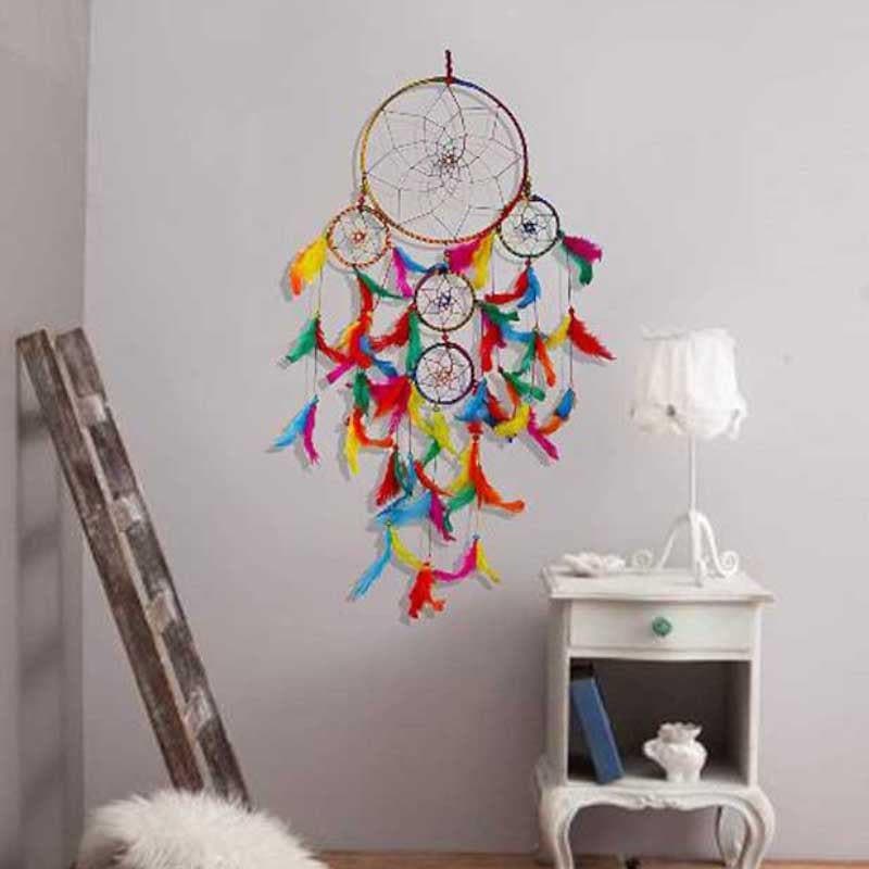 Buy Bohemian Passion Dreamcatcher - Set Of Two Dreamcatchers from Vaaree