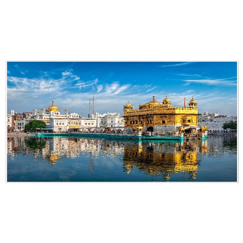 Buy Sacred Golden Temple Wall Painting Wall Art & Paintings from Vaaree