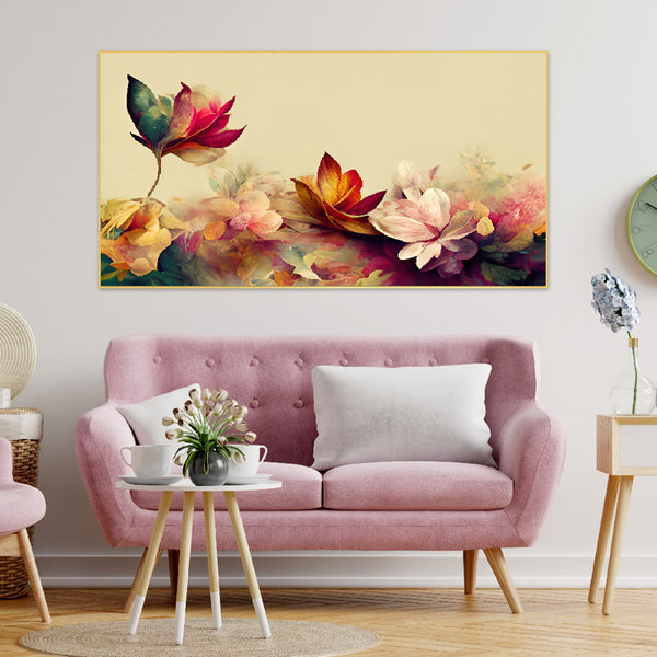 Buy Colour Bloom Flower Wall Painting Wall Art & Paintings from Vaaree