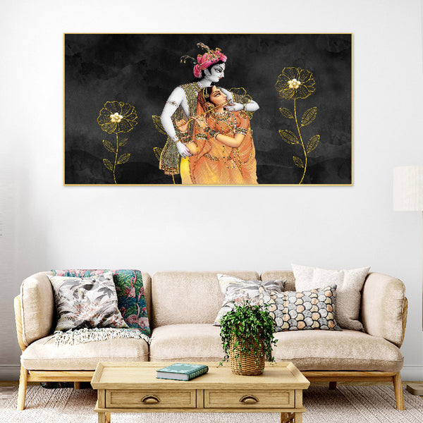 Buy Radha Krishna Natya Wall Painting Wall Art & Paintings from Vaaree