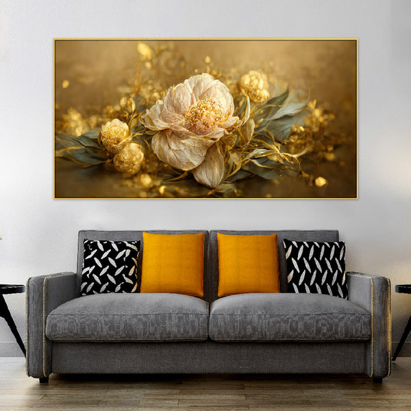 Buy Serenity Buds Floral Wall Painting Wall Art & Paintings from Vaaree