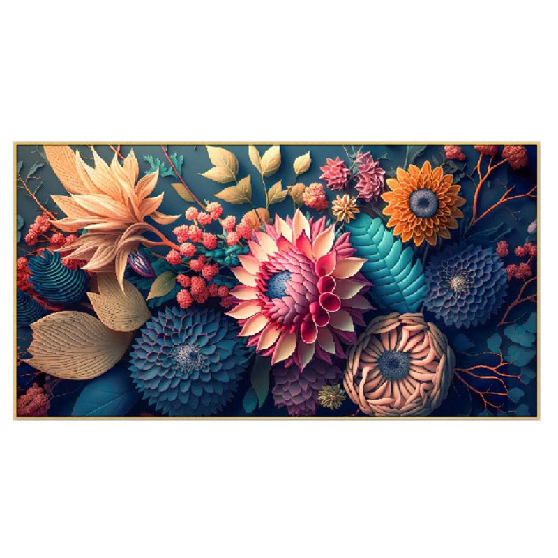 Buy Floral Kaliedoscope Wall Painting Wall Art & Paintings from Vaaree