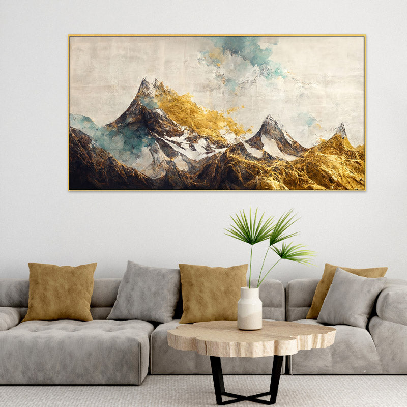 Buy Golden Mountain Wall Painting Wall Art & Paintings from Vaaree