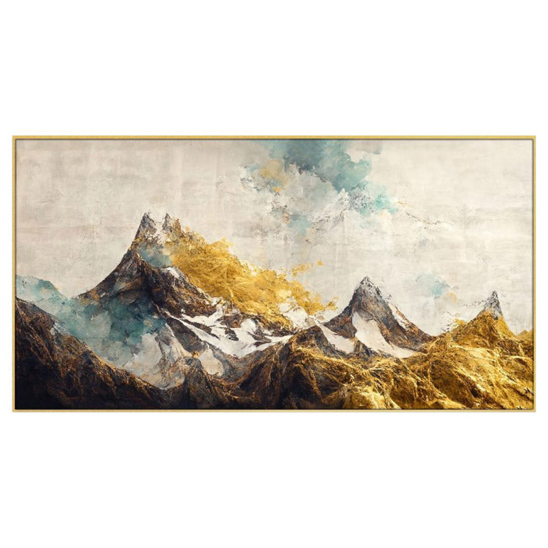 Buy Golden Mountain Wall Painting Wall Art & Paintings from Vaaree