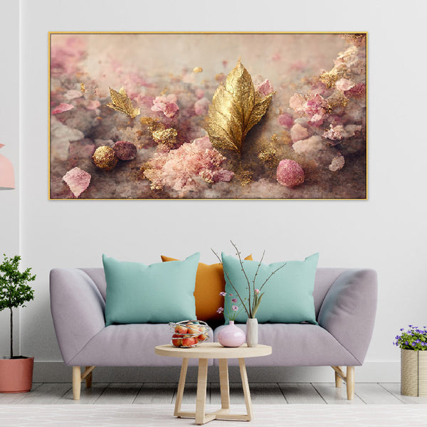 Buy Goldo Twig Floral Wall Painting Wall Art & Paintings from Vaaree