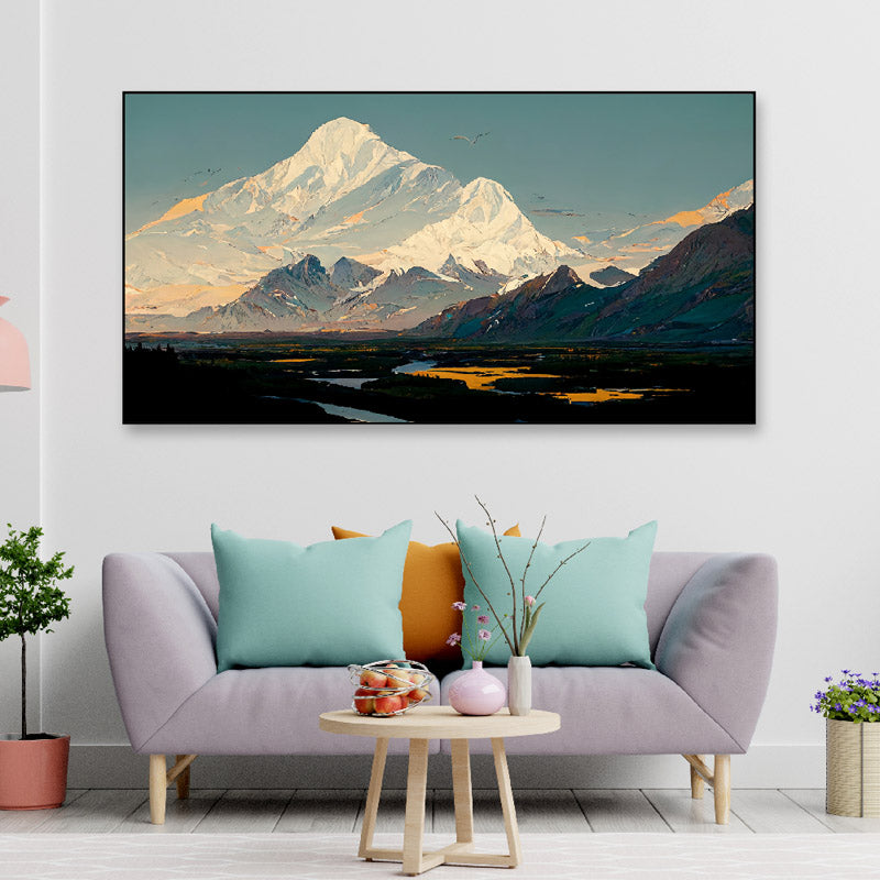 Buy Snowy Mountains Calling Wall Painting Wall Art & Paintings from Vaaree