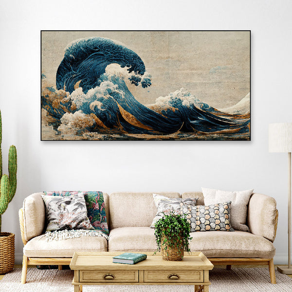 Buy Great Wave off Kanagawa Wall Painting Wall Art & Paintings from Vaaree