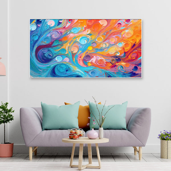 Buy Rainlow Roll Wall Painting Wall Art & Paintings from Vaaree